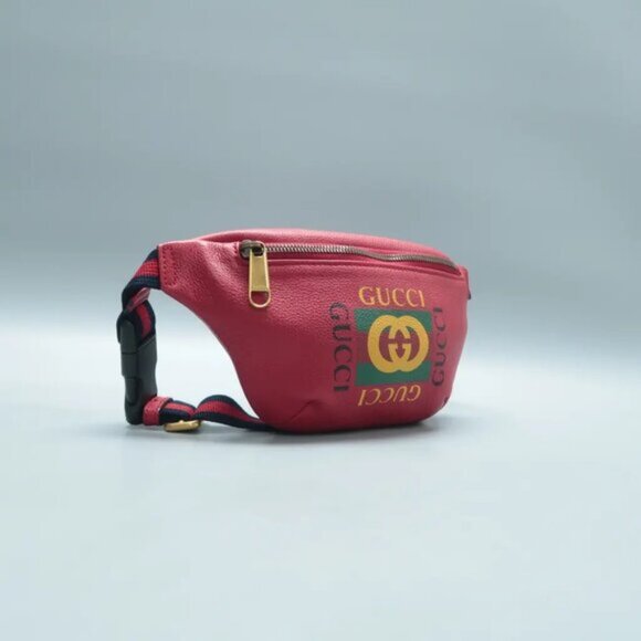 GUCCI Print Red Leather Crossbody bag 646-061425 - Picture 3 of 12